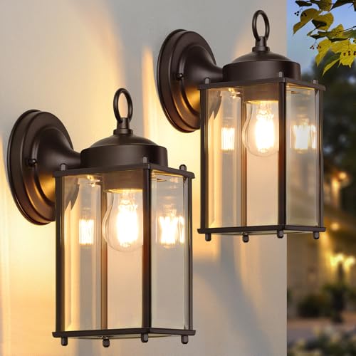 Outdoor Wall Lantern (Dark Chocolate / 10.24 inch)