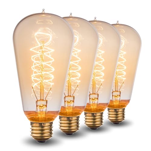 Warm Incandescent Light Bulbs 60 Watt (60w-4 Pack)