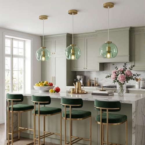 Glass Pendant Light Kitchen Island