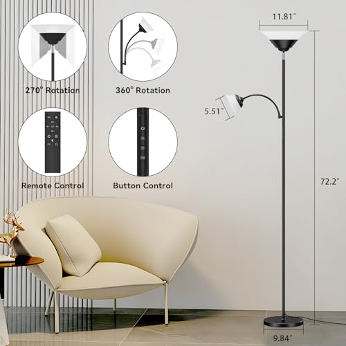 RGB Torchiere Floor Lamp (RGB (Red, Green, Blue))