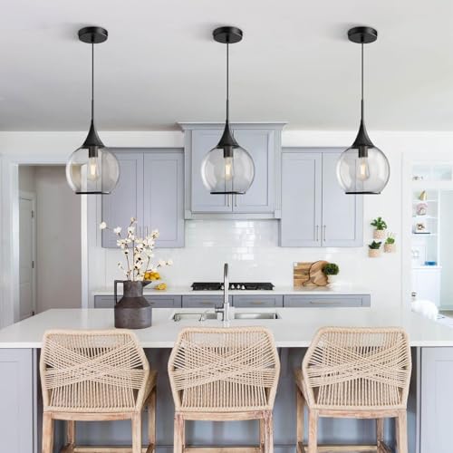 Pendant Lights Kitchen Island (Black / 1 Pack-10inch)