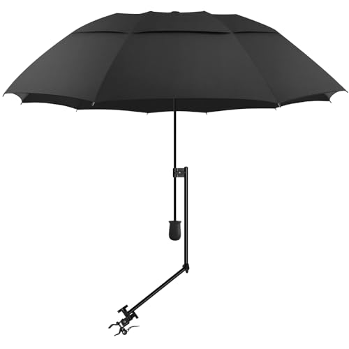 UPF 50+ Golf Umbrella with Adjustable Universal Clamp