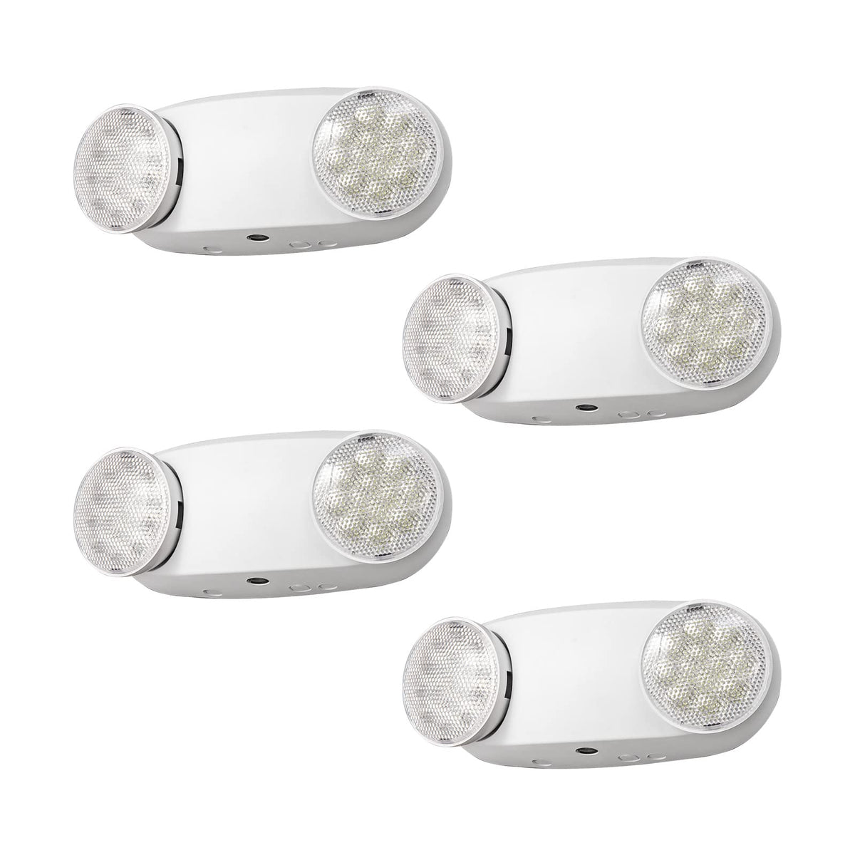 Emergency Lights with Battery Backup (4 Pack / White)