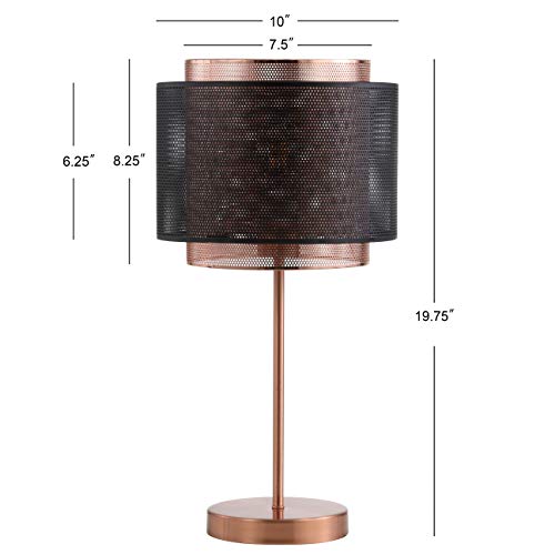 Tribeca Double Mesh Drum Table Lamp 19.75" Metal