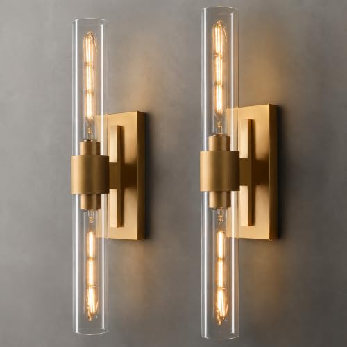 Gold Wall Sconces Set of Two (Gold / 2 Pack)