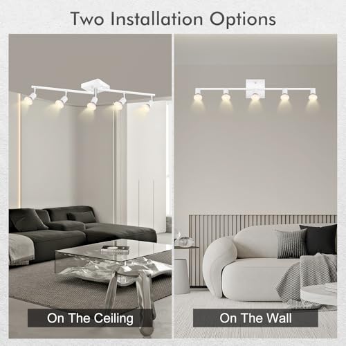 5 Light Track Lighting Fixtures Ceiling (5 light -white(small))
