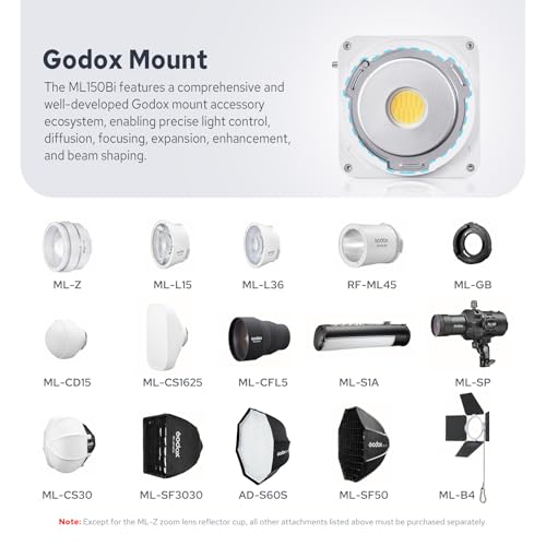 ML150Bi Bi Color COB LED Video Light 150W