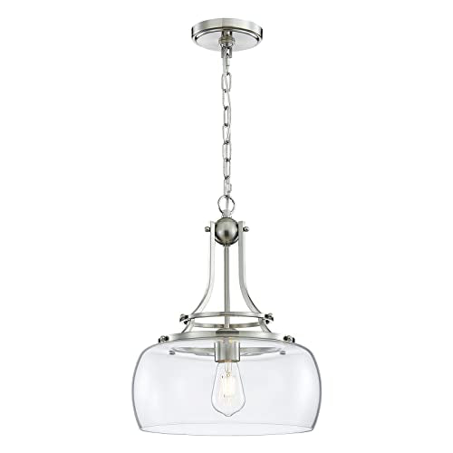 Rustic Farmhouse Round Globe Drum Shade Chandelier Pendant Light