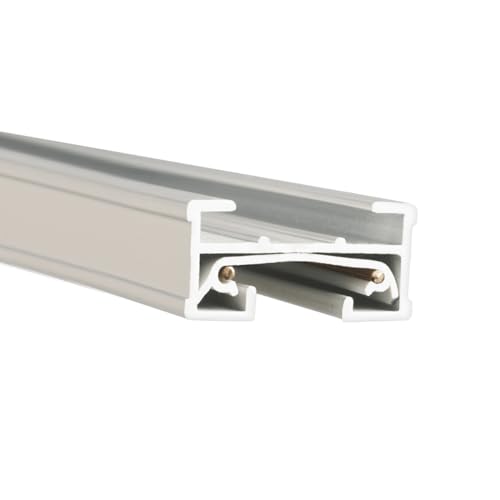 JT2 WT 120V 2 Feet J Track with Mounting Hardware and Two End Caps (White / 2 Feet / J-Series)