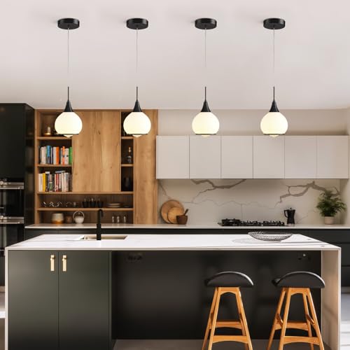 Pendant Light Fixtures Kitchen (Black / 1 Pack-6inch)