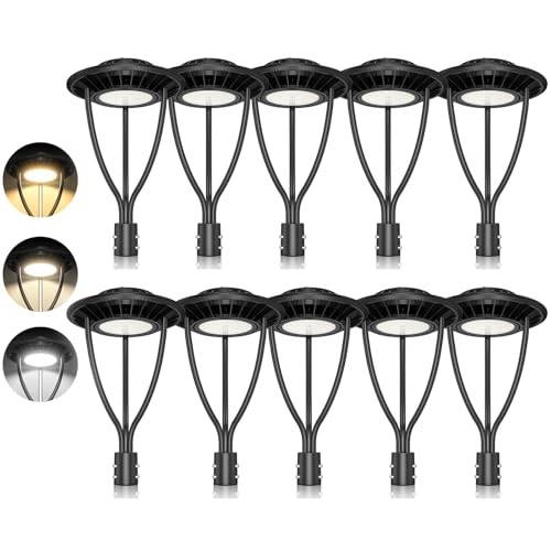 10PCS LED Post Lights with Photocell