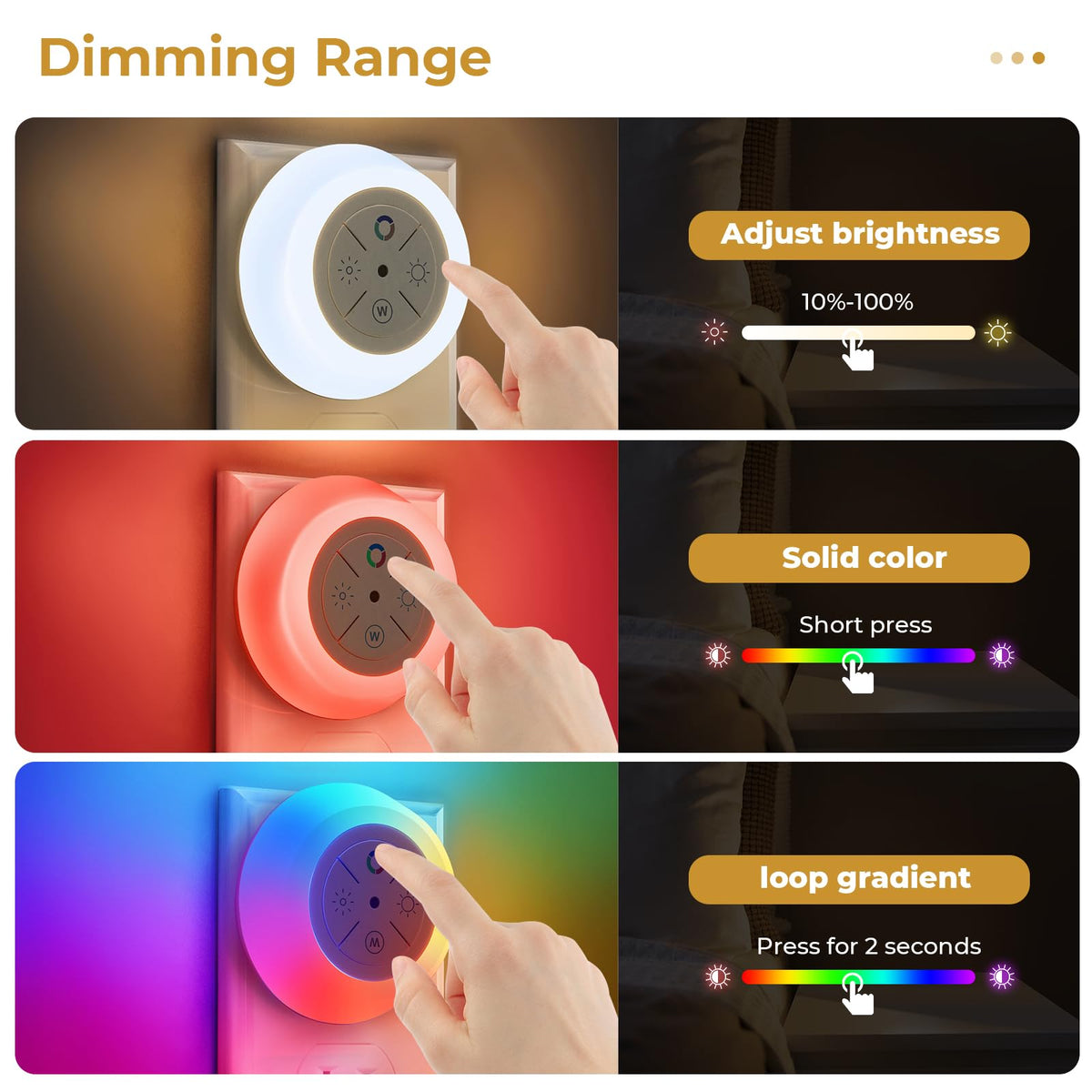Night Lights Plug Into Wall with 12