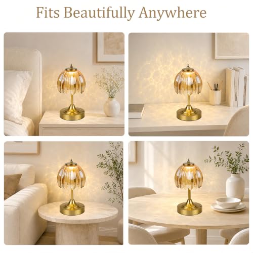Upgrade Mini Tulip Cordless Table Lamp (Yellow Amber)