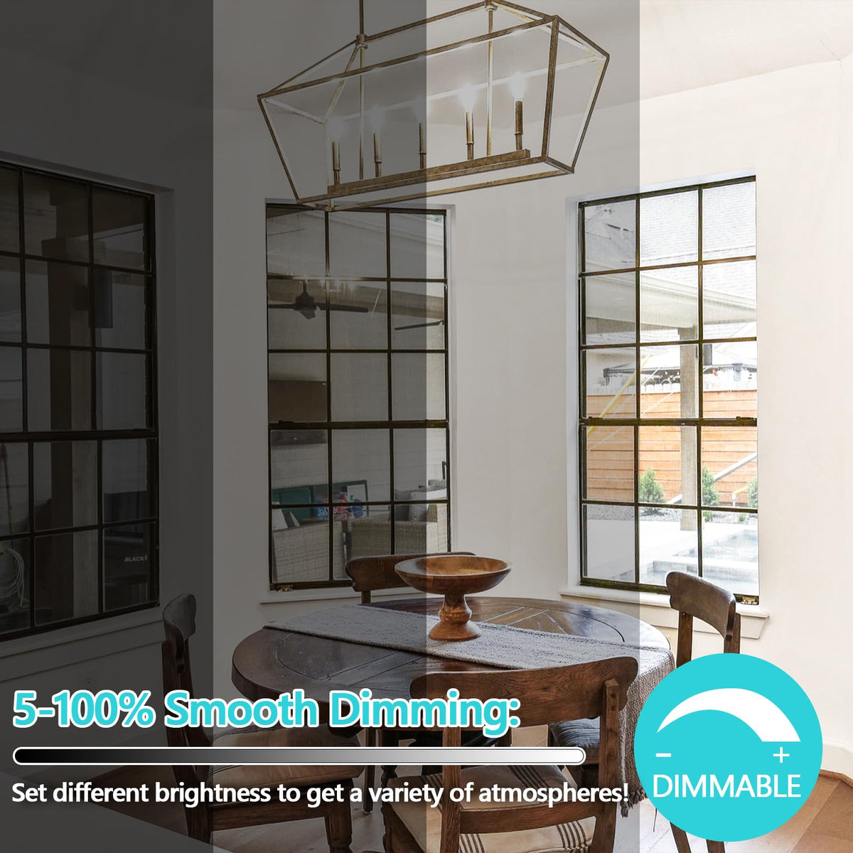 LED Candle Bulbs 100W Equivalent Dimmable (4000k Neutral White / ‎100W Equivalent)