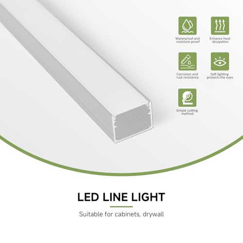 Aluminum Channel 10 (Silver Aluminum + White Cover / 3.3FT/10P/#2015)