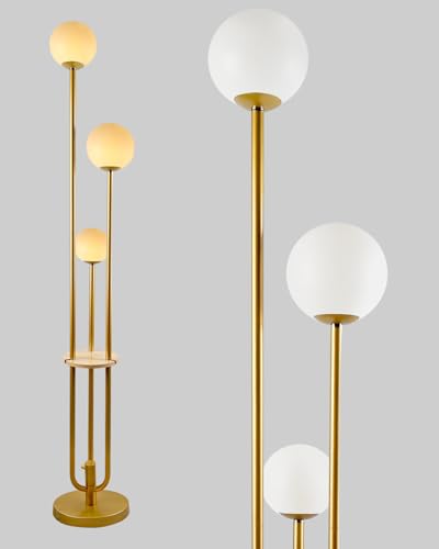 Globe Floor Lamp with LED Bulbs Included