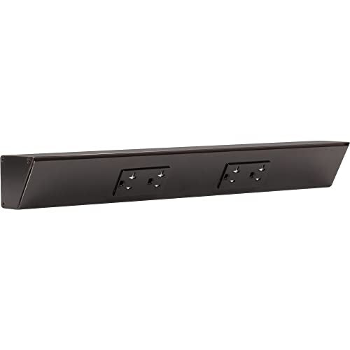 Task Lighting Under Cabinet Angled Power Strip (18 Inch / Black)