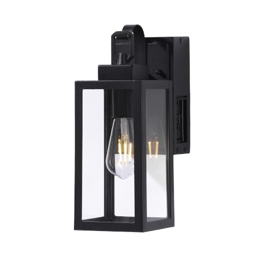 Outdoor Porch Lights with GFCI Outlet (14 Inch)