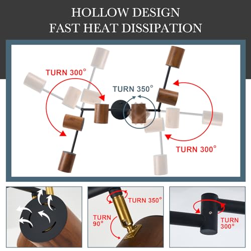 Modern 6 Light Ceiling Track Lighting (6-Light)