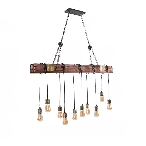 Industrial Vintage Hanging Pendant Light Chandelier Ceiling Light Suspension Lighting Fixture Retro Loft Lantern Chandelier Lights Handmade Lighting Products