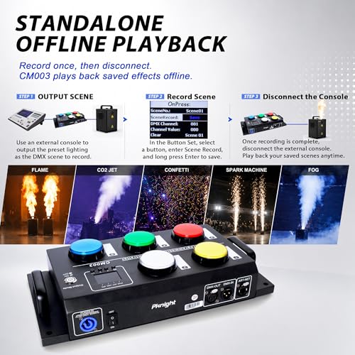 5 Button DMX Scene Recorder & Cue Controller