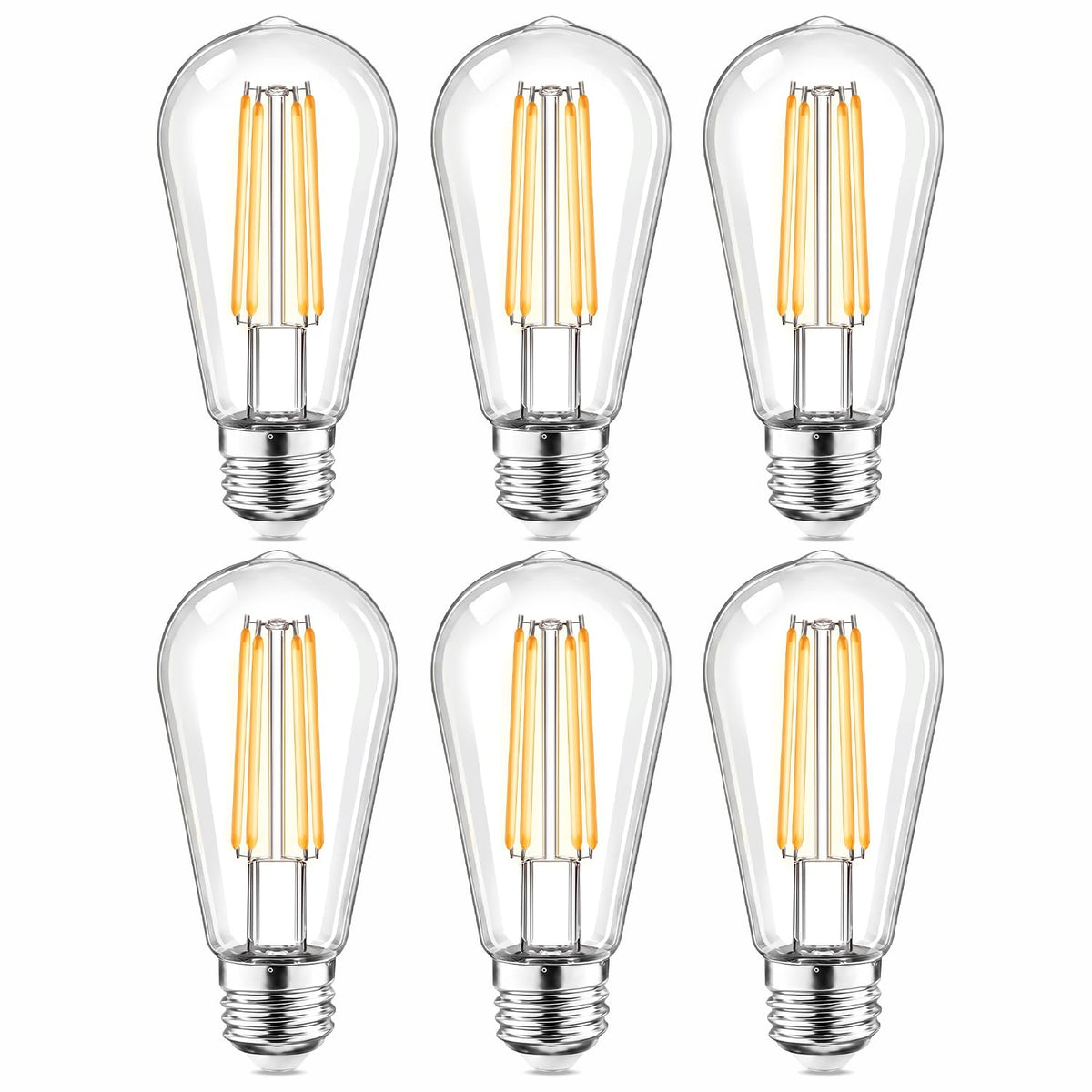 LED Light Bulbs 60W Equivalent (6 Pack)