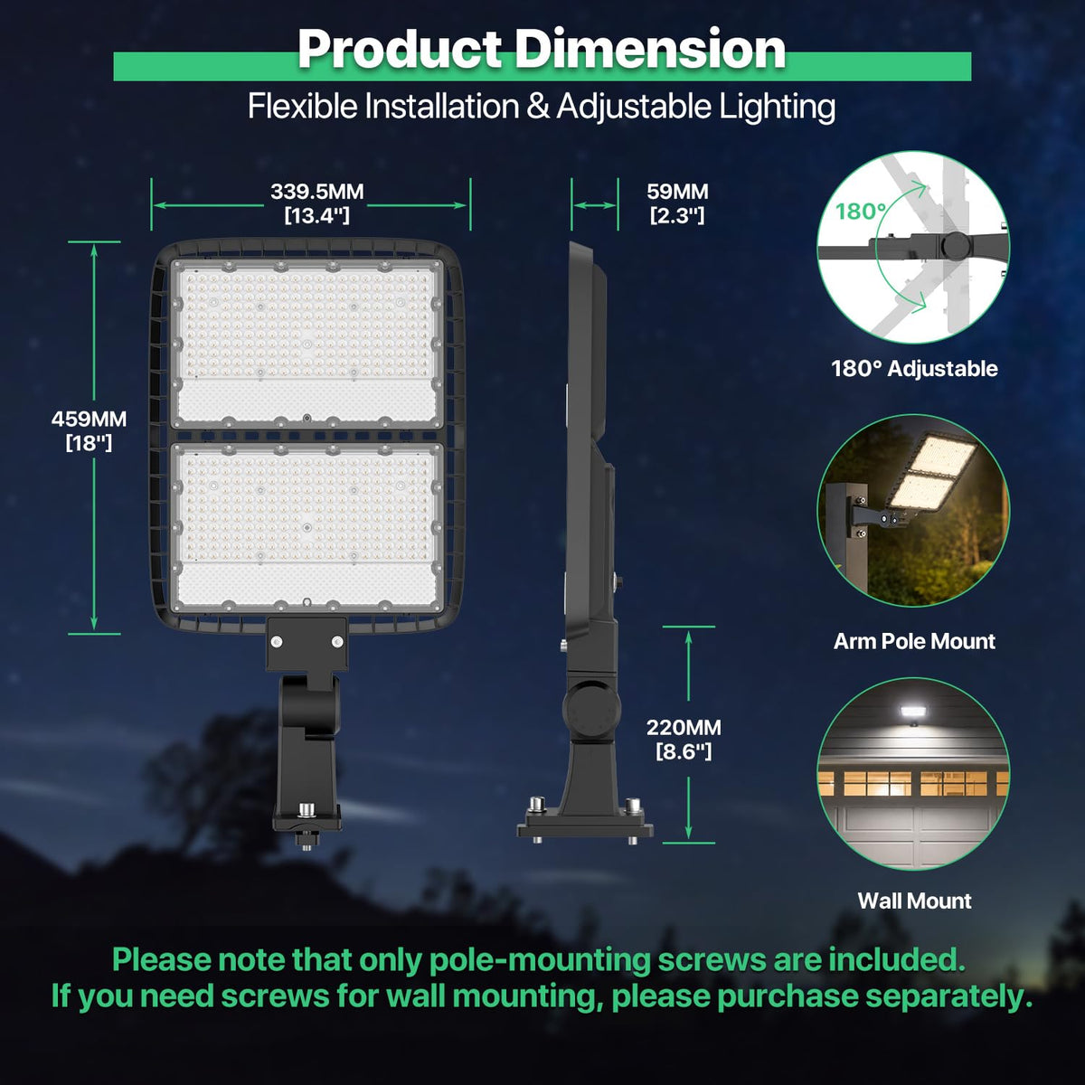 Parking Lot Light 300W (6000K)