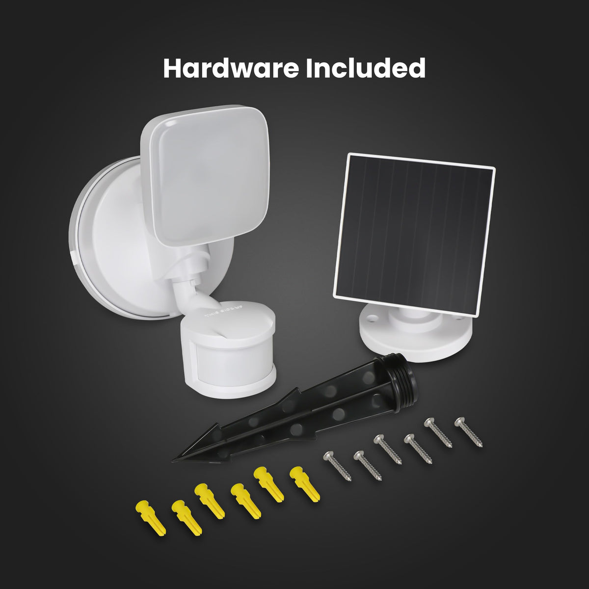 LED Outdoor Security Floodlight (White / 500 Lumens / Modern)