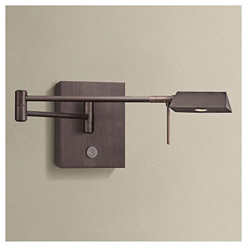 P4318 647 George's Reading Room LED Swing Arm Wall Lamp (Copper Bronze Patina)