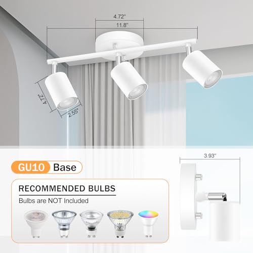 LED 3 Light Track Lighting Kit (3 Light-white)