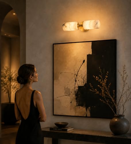 Natural Alabaster Wall Sconce (M-1PC)