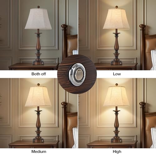 28.5'' Farmhouse Table Lamp Set of 2 (Antique Copper / 28.5'')