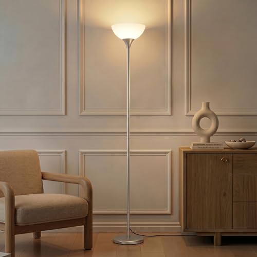 Sky Dome Dimmable LED Floor Lamp (Platinum Silver)