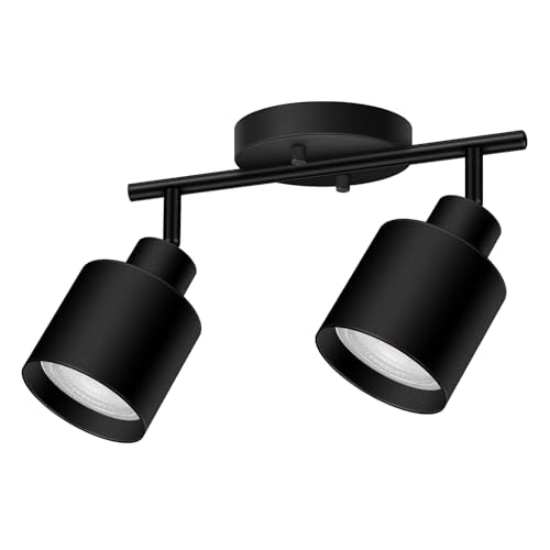 2 Light Led Track Lighting (2 light Black)