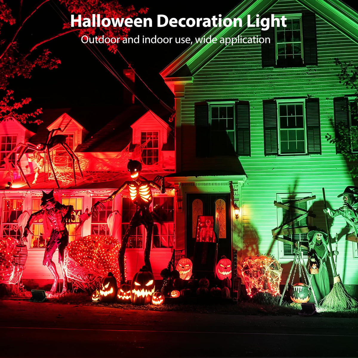 Red and Green Halloween Lights (Red & Green)