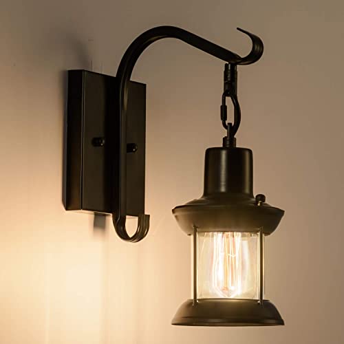 Rustic Wall Lamps (Black 2 Packs)