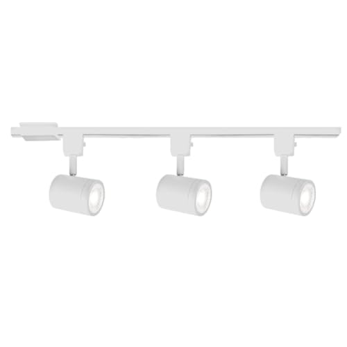 Charge 8010 LED 27W 3 Light Track Kit with Floating Canopy Feed and 4Ft Track with End Caps 5 (White / 5-CCT Selectable LED)