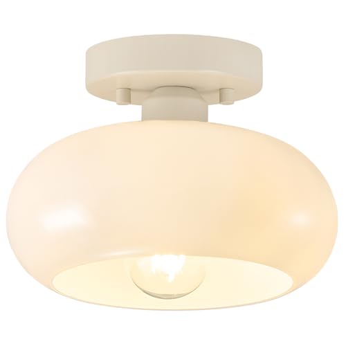 Mid Century Modern Semi Flush Mount Ceiling Light