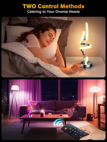 Modern Table Lamp with Remote