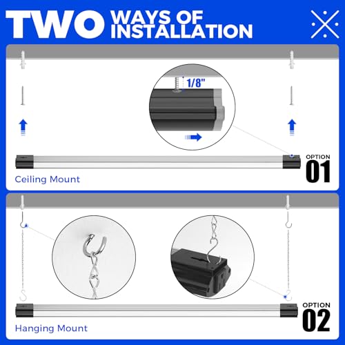 LED Shop Lights for Workshop Garage Basement Workbench