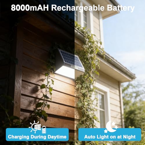 2 Pack Solar Sconce Lights Outdoor