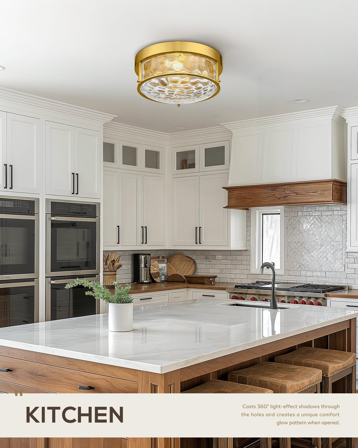 Modern Ceiling Light (Gold)
