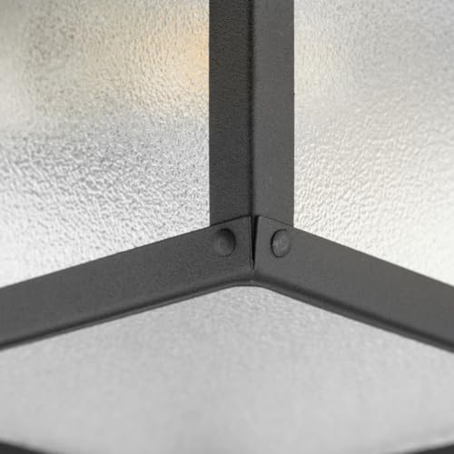 9.25" 2 Light Flush Mount Light (Matte Black / 9.25-Inch Diameter x 5-Inch Height / 2-Light)
