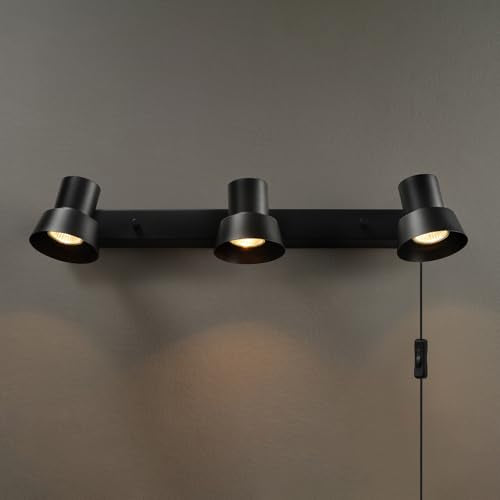 22" 3 Light Matte Black Plug (Edwards (Black))
