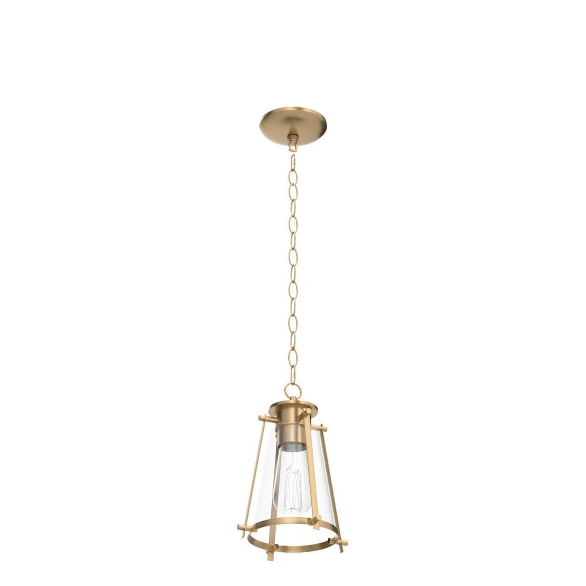 Gold Pendant Lighting for Kitchen Island (7.5" L x 7.5" W x 11" H / Gold)