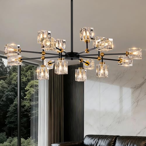 Sputnik Crystal Chandelier with 16 (Black / 16-Light)