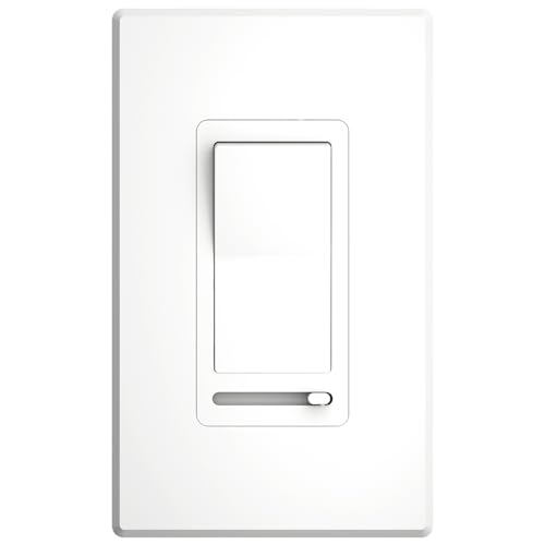 Dimmer Light Switch 1 Pack (Standard Slide / White)