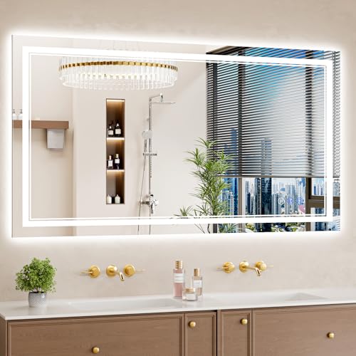 30"x55" LED Bathroom Mirror with Lights (30"L x 55"W)