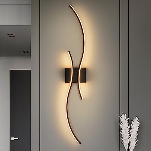 Modern Led Wall Light (Black,3000K / 1 Pack, 39inch)