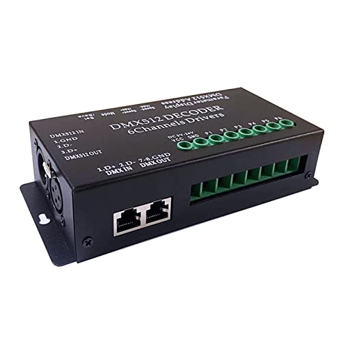 DC 5V 24V 6 Channel DMX512 Decoder LED Controller (6-Channel DMX512 Decoder)